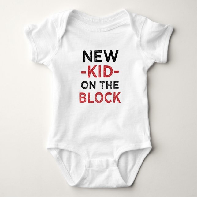 Body New Kid on the Block drôle nouveau bébé shirt garç (Devant)