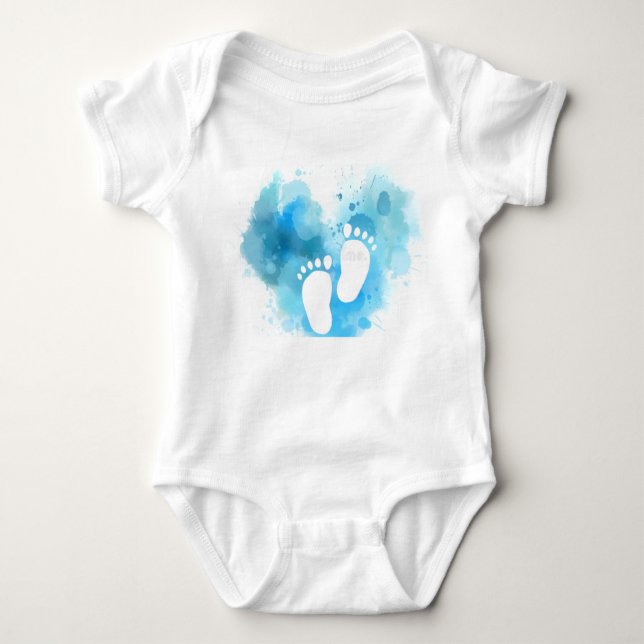 Body Newborn baby footprint design  (Devant)