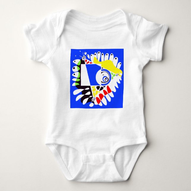 Body Nid d'oiseau - Royal Blue White (Devant)