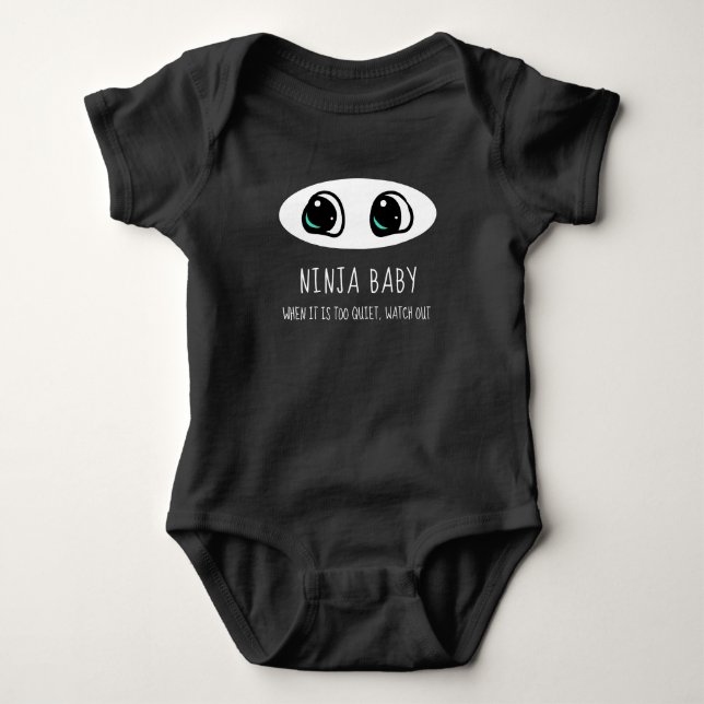 Body Ninja Baby - Drôle Bodysuit (Devant)