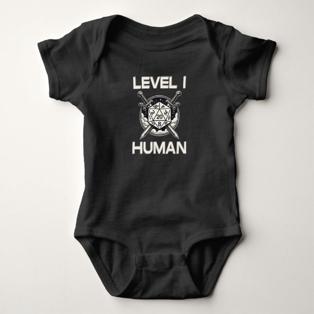 Body Niveau Un Homme Jeu Bébé Bodysuit (Devant)