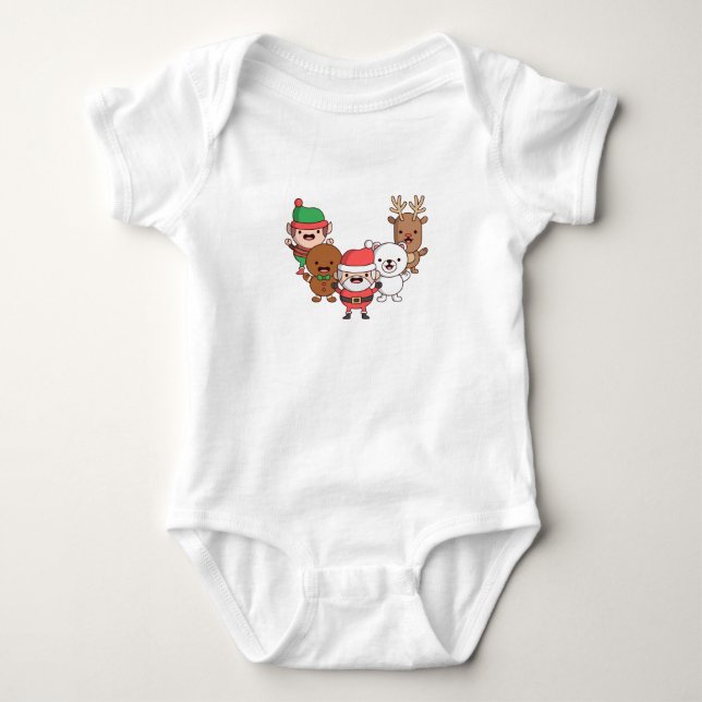 Body Noël et hiver Design Bodysuit bébé (Devant)