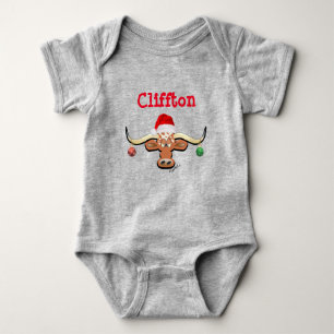 Body Noël Longhorn Steer Baby Bodysuit