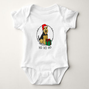 Body Noël Père Noël Casquette Welsh Terrier Chien migno