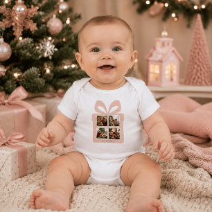 Body Noël rose moderne personnalisé