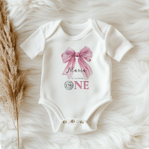 Body Nœud Coquette Étincelant Rose 1er
