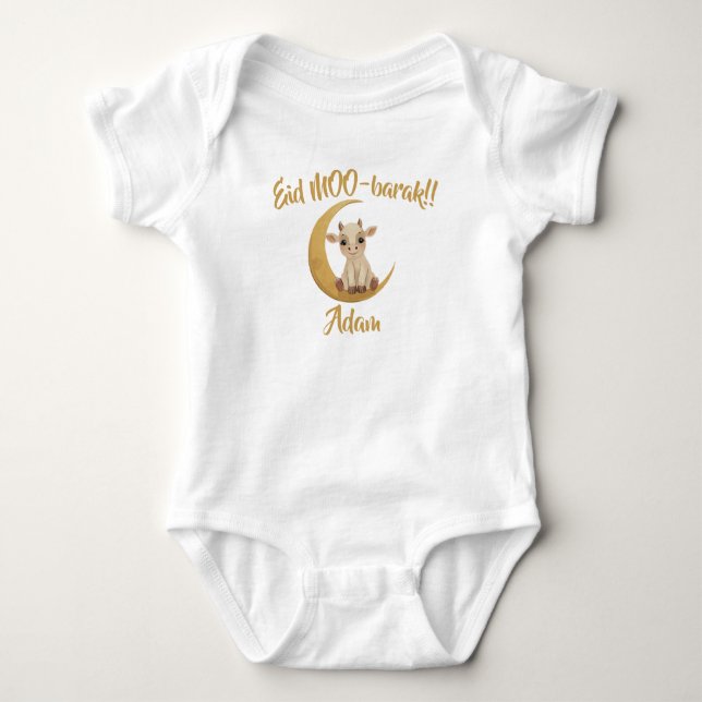 Body Nom de bébé drôle mignon Vache de bébé Eid Adha (Devant)