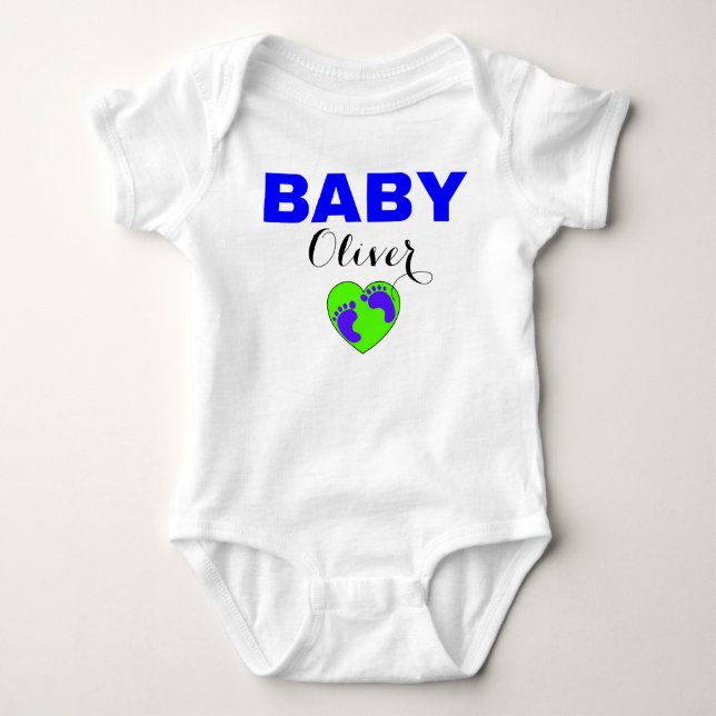 Body Nom de bébé ici - Nouveau-né garçon (Devant)