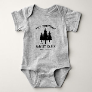 Body Nom de famille Cabane Rustique Campagne Arbres