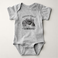 Nom de famille Farmhouse Russe Tracteur Vintage