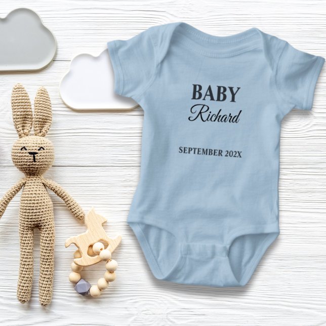Body nom de famille personnalisé nom de famille naissan (custom family name last name baby birth baby bodysuit)