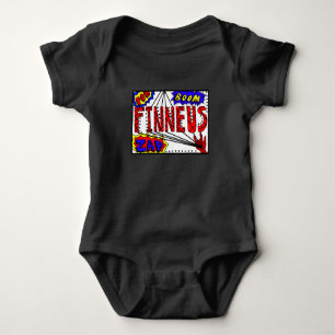 Body Nom de garçon Finneus Toile d'araignée Super Pouvo
