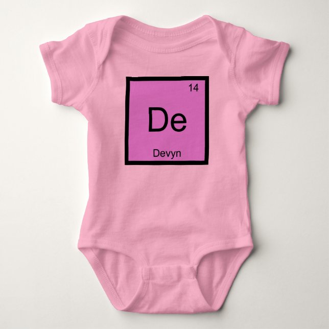 Body Nom de l'élément de chimie de Devyn Tableau périod (Devant)