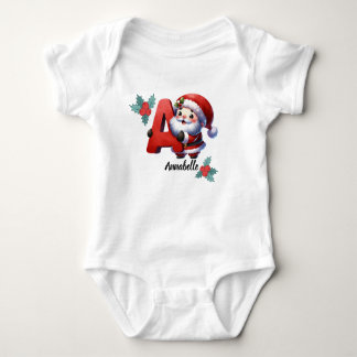Body Nom de Noël personnalisable Bodysuit initial