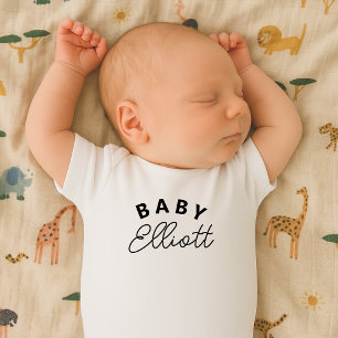 Body Nom du bébé Nouveau-né Arrivée Cadeau personnalisé