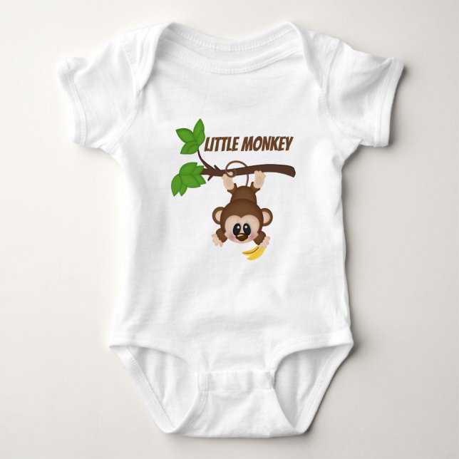 Body Nom du singe jungle unisex mignon (Devant)