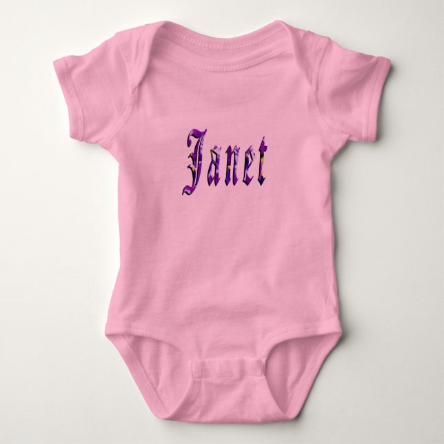 Body Nom Janet floral pourpre,  (Devant)