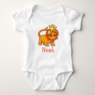 Body Nom mignon du Roi Crown Jungle Animal Baby de lion