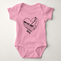 Nom Music Note Avec Clavier Coeur Piano 
