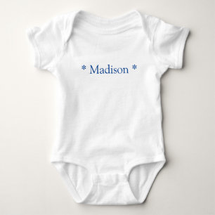 Body Nom personnalisable texte bleu blanc