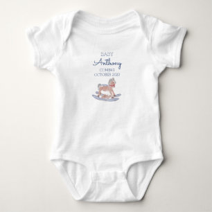 Body Nom personnalisé Baby Faire-part Horse BL