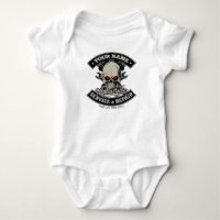 Nom personnalisé Biker Mécanique Skull Motorcycle