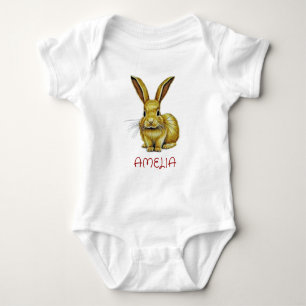 Body Nom personnalisé et lapin mou