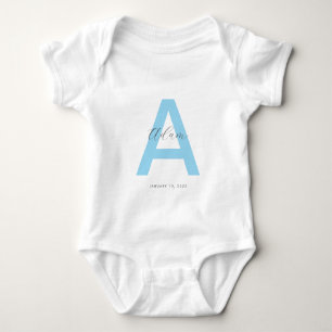 Body Nom personnalisé initial bleu