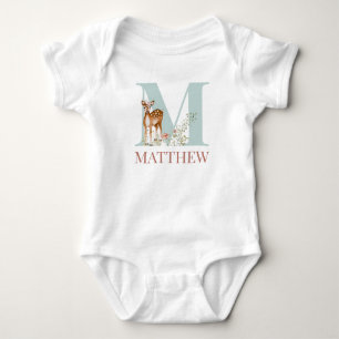 Body Nom personnalisé Lettre initiale M Bodysuit bébé