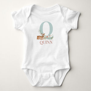 Body Nom personnalisé Lettre initiale Q Bodysuit bébé