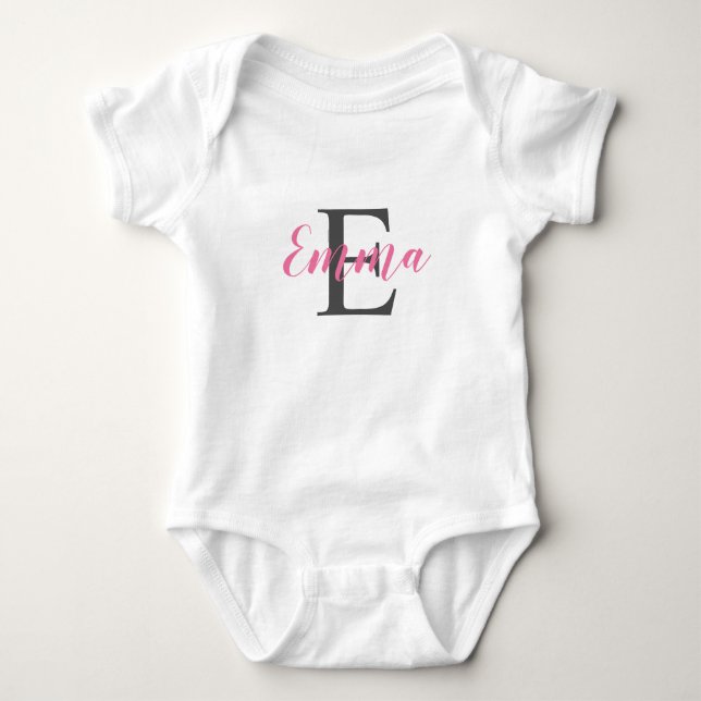 Body Nom personnalisé Monogramme (Devant)