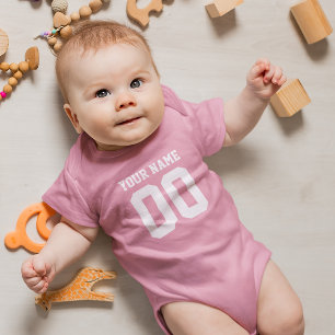 Body Nom personnalisé Numéro Baby Football Jersey Bodys