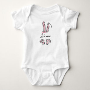 Body Nom personnalisé personnalisé Bunny Monogramme béb