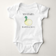 Nom personnalisé sur un adorable bébé dinosaure