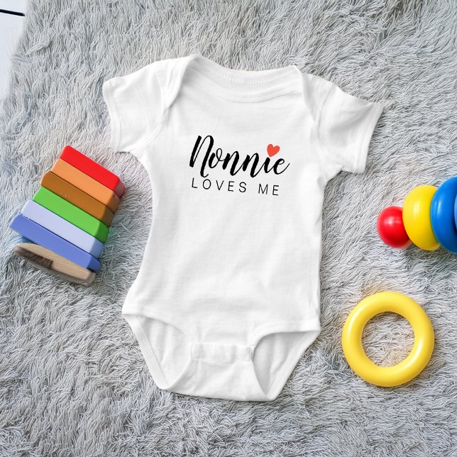 Body Nonnie Mignonne M'aime (Cute Nonnie Loves Me Baby Bodysuit)
