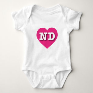 Body North Dakota Hot Pink Heart - J'aime ND