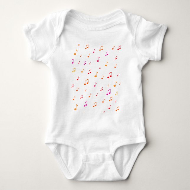 Body Notes Musicales Colorées : (Devant)