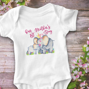 Body Notre 1ère Fête des mères mignonne maman et bébé é
