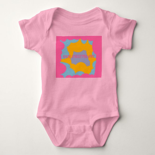 Body Notre bébé précieux à motif éclaboussure (Devant)