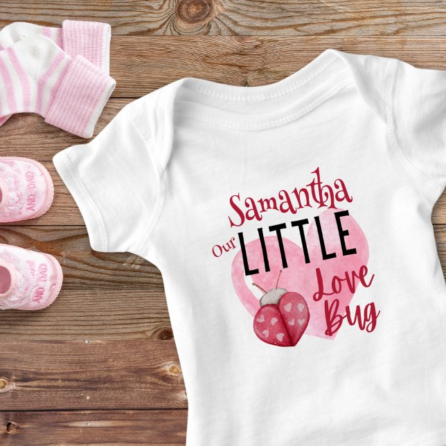 Body Notre petit amour Bug mignonne Valentine Nom (Personalized Valentine Baby Gift - Our Little Love Bug.)