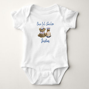 Body Notre Petit Marin Bébé Garçon Personnalisé