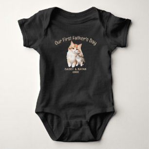 Body Notre premier jour de la fête des pères, chat bébé