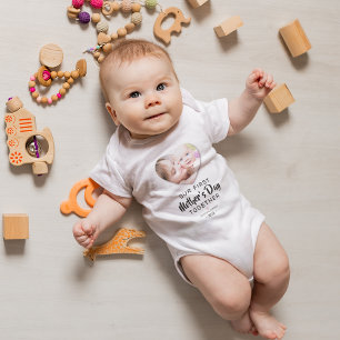 Body Notre première fête des mères Photo Bodysuit bébé
