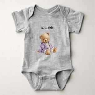 Body Nounours en Teddy Bear Veste Violette