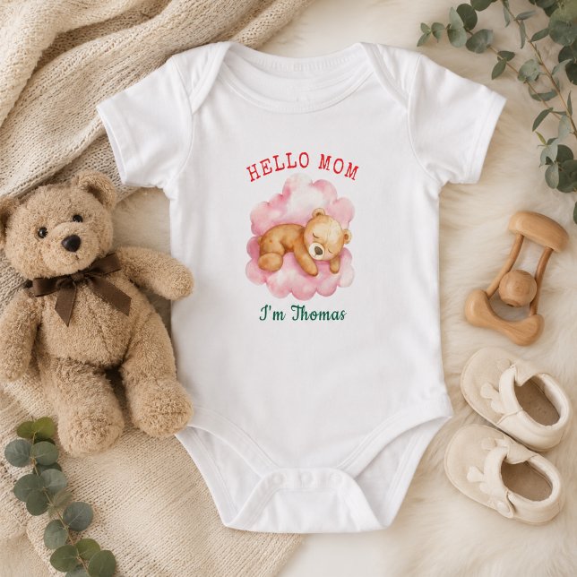 Body Nous Pouvons à peine Attendre Garçon Ourson Mignon (We Can Bearly Wait Boy Cute Bear Baby Shower Bodysuit)