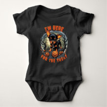 Nouveau adorable Chihuahua Halloween Baby Bodysuit