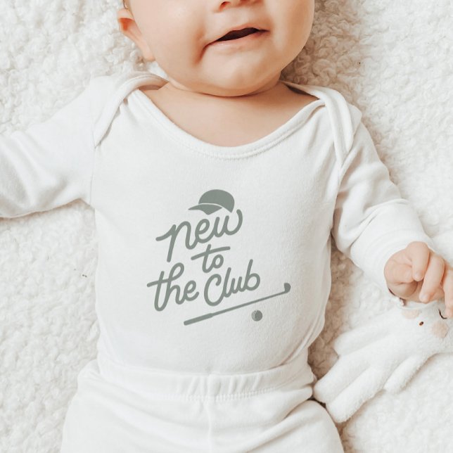 Body Nouveau au Club de Golf (Zazzle New to the Club Golf Baby Bodysuit)