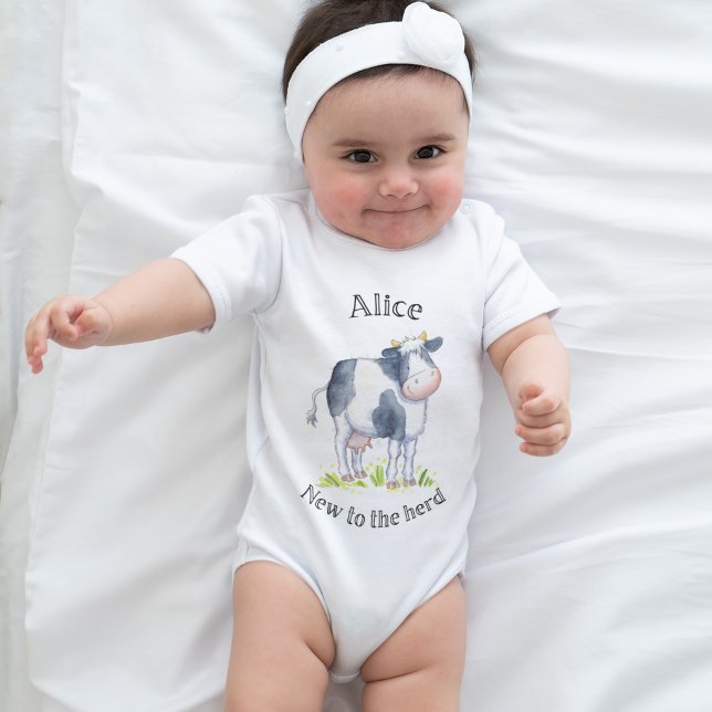 Body Nouveau au troupeau Vache Babygro Baby Bodysuit (Créateur téléchargé)