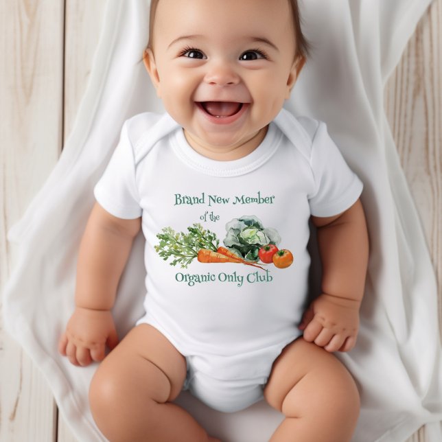 Body Nouveau Bébé Bio seulement Légumes Design (Créateur téléchargé)