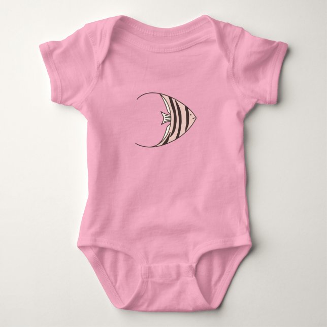 Body Nouveau bébé poisson mignon illustré (Devant)